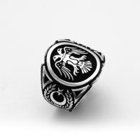 Ay Yıldız Motifli Çift Başlı Kartal Yüzük