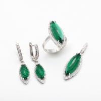 Yeşil Zirkon Taş Üçlü Set