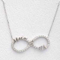 Zirkon Taşlı Medet Ya Ali Yazılı Gümüş Kolye YSLE