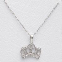 Taç Şeklinde Gümüş Kolye