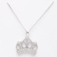 Taç Şeklinde Gümüş Kolye