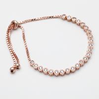 Taş Desenli Rose Renk Asansör Bileklik