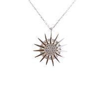 Güneş Figürlü Gümüş Kolye