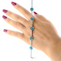 Nazar Boncuklu Su Yolu Gümüş Bileklik