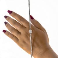 Su Yolu Kalp Figürlü Gümüş Bileklik